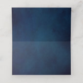 Terracotta Navy Blue Greenery Geometric Wedding Pl (Binnenkant ongevouwen)