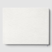 Terracotta Navy Blue Pampas Grass Rustic Wedding Gastenboek (Achterkant)