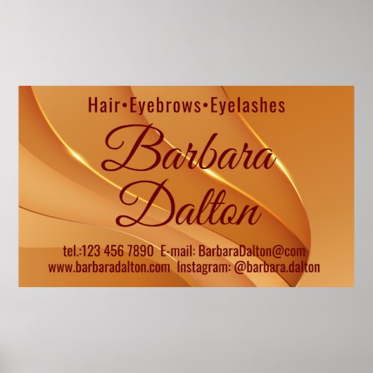 Terracotta Ocher Beige Gold Poster (Voorkant)