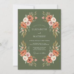 Terracotta Olijf Ranunculus Gedempte Eucalyptus Br Kaart