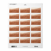 Terracotta Ombre | Étiquette Aquarelle douce (Feuille entière)