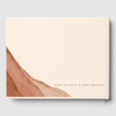 Terracotta Ombre | Livre d'invité Mariage (Verso)