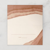 Terracotta Ombre | Minimale Boho Wedding Place (Buitenkant ongevouwen)