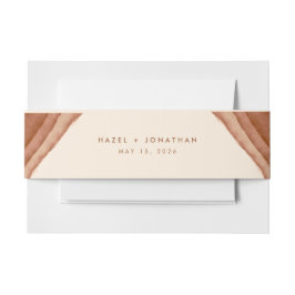 Terracotta Ombre | Minimalistische Boho Uitnodigingen Wikkel