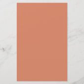 Terracotta on White BUDGET Wedding Invite Large (Achterkant)