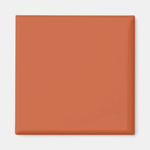 Terracotta Oranje Effen Kleur Warme & Aardse Desig Magneet