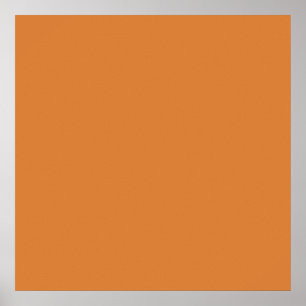 Terracotta Oranje kleur Red Earthy Tone Achtergron Poster