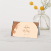 Terracotta Palm Boho Beach Trouwtafel (Achterkant)