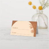 Terracotta Palm Boho Beach Trouwtafel (Voorkant)