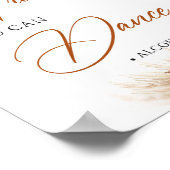 Terracotta pampas burgundy Geloof me dat je kunt d Poster (Hoek)