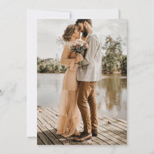 terracotta pampas enregistrer la date invitation (Dos)