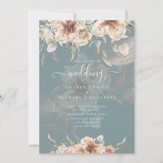 Terracotta Pampas Grass BOHO Wedding (Voorkant)