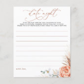 Terracotta Pampas grass Floral Date Night Idees (Voorkant)