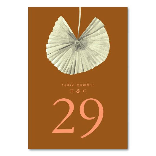 Terracotta Pampas Grass Tropical Oerwoud Kaart (Voorkant)