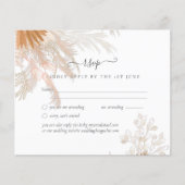 Terracotta Pampas Grass Tropical Wedding (Voorkant)