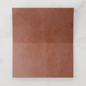 Terracotta Pampas Grass Wedding Place Card (Binnenkant ongevouwen)
