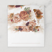 Terracotta Pampas Grass Wedding Place Card (Buitenkant ongevouwen)