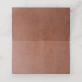 Terracotta Pampas Grass Wedding Place Card (Binnenkant ongevouwen)