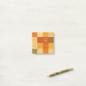 Terracotta Patchwork Dekbed Rustieke Boerderij Blo Post-it® Notes (Op bureau)
