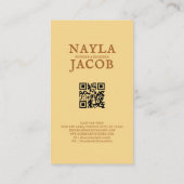 Terracotta Patchwork Quilt Rustieke Boerderij Bloe Visitekaartje (Achterkant)