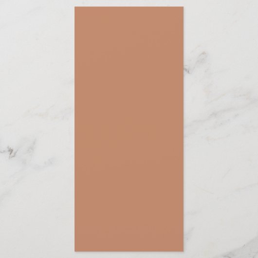 Terracotta Peach Blush personaliseren met gastnaam Menu (Achterkant)