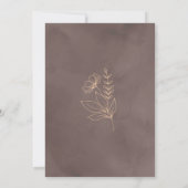 Terracotta Perzik Bloesem Bruiloft Uitnodiging (Achterkant)