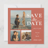 Terracotta Phase de Lune 3 Photo Save the Date – B (Devant)