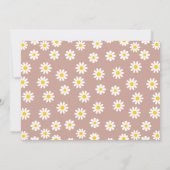 Terracotta Photo Retro Daisy 1e verjaardag Kaart (Achterkant)