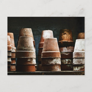 Terracotta Plant Pots Briefkaart