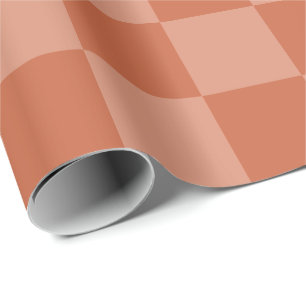 Terracotta Pleinen Donkere en Lichte Pleinen Custo Cadeaupapier