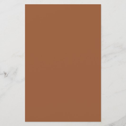 Terracotta Poitrine feuillus Monogram Menu Mariage (Dos)