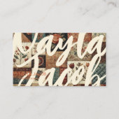 Terracotta Quilt Patchwork Handgemaakte kleding Visitekaartje (Voorkant)