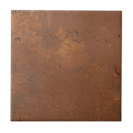 Terracotta red simple rustic  tegeltje