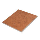 Terracotta red simple rustic  tegeltje (Zijkant)