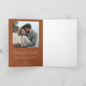 Terracotta Retro Amour & Merci White Arch Mariage (Intérieur)