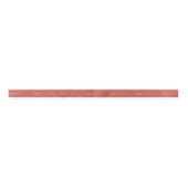 Terracotta Retro Boho Minimalistisch Vrolijk Kerst Lint (Voorkant)