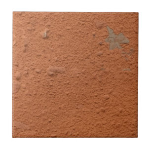 Terracotta rode eenvoudige rustieke tegeltje