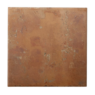 Terracotta rode eenvoudige rustieke tegeltje