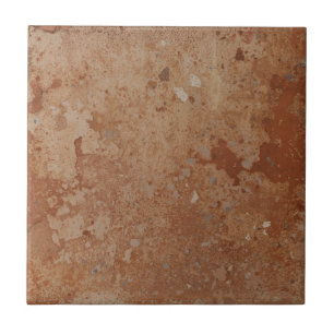 Terracotta rode eenvoudige rustieke tegeltje