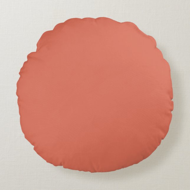 Terracotta Rond Kussen (Voorkant)