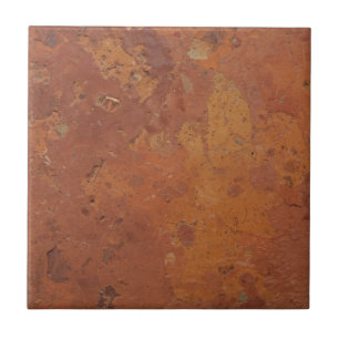 Terracotta rood eenvoudig rustiek tegeltje