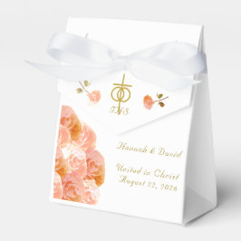 Terracotta Roos Katholieke bruiloft Bedankdoosjes