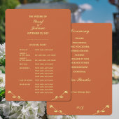 Terracotta Rose programme de mariage complet
