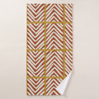 terracotta rouille chevron grille moutarde jaune b