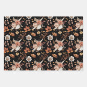 Terracotta Rust Boho Floral Herfst Foliage Inpakpapier Vel (Voorkant 3)