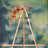 Terracotta Rust Fall Floral Mariage Bienvenue (Neutre)