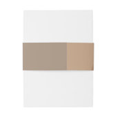 Terracotta Rustic Boho Arched Modern Wedding Uitnodigingen Wikkel (Achterkant Voorbeeld)