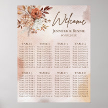 Terracotta Rustic Boho Floral Waterverf Wedding