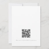 Terracotta Rustic Florals QR Code Rehearsal Dinner Kaart (Achterkant)
