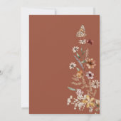 Terracotta rustieke Boho bruiloft uitnodigingen (Achterkant)